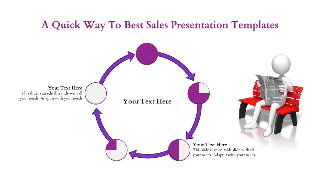 Free - Sales Presentation Templates - Circular Loop	
